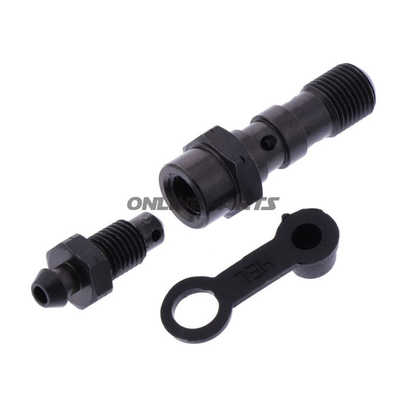 Hohlschraube doppelt M10 x 1.00 mit Entlüfternippel