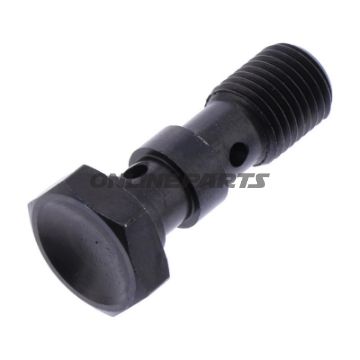 Dobbelt hulmøtrik 3/8-24 rustfrit stål sort