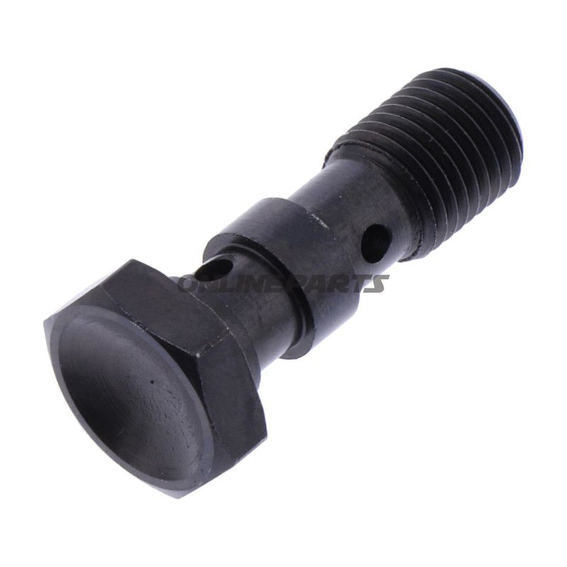 Dobbelt hulmøtrik 3/8-24 rustfrit stål sort