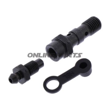 Dobbelt hulmøtrik M10 x 1,25 med ventilationsnippel