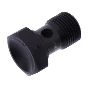 Hul skrue simpel M12X1.00 rustfrit stål sort