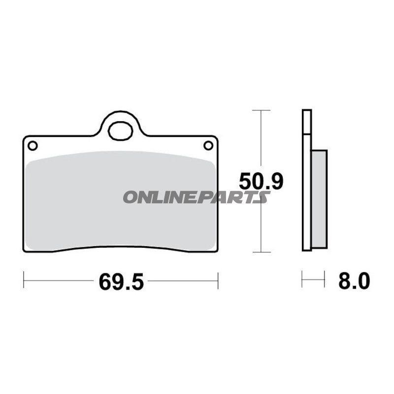 Bremseklods Sinter TRQ TRW Alternativ: 7321522