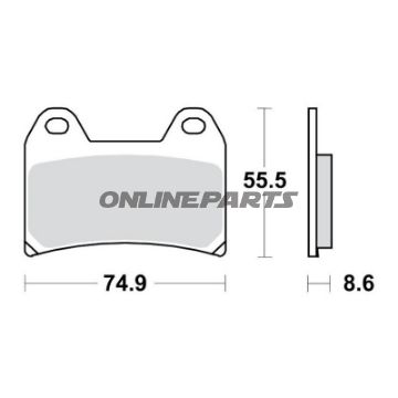 Bremseklods Sinter TRQ TRW Alternativ: 7320003