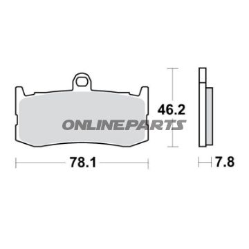 Bremseklods Sinter TRQ TRW Alternativ: 7370160