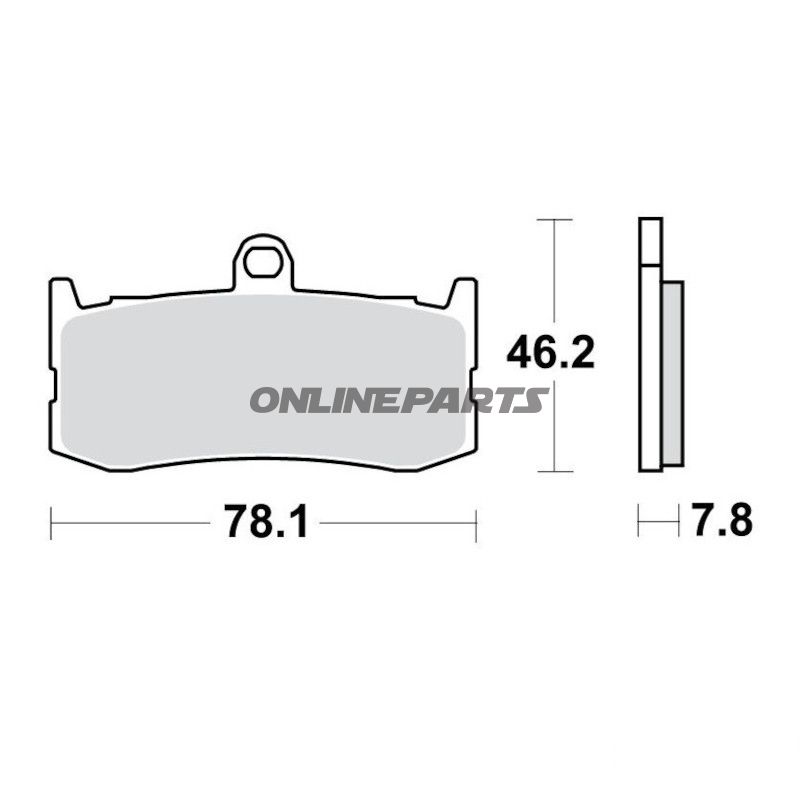 Bremseklods Sinter TRQ TRW Alternativ: 7370160