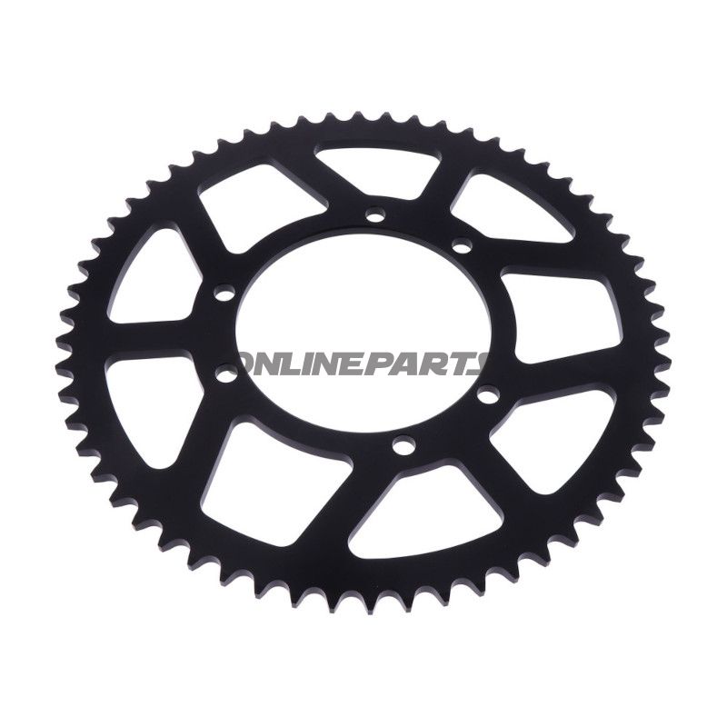 Aluminium Tandhjul 58Z tænder 420 sort Esjot indre diameter 100 hulcirkel 115