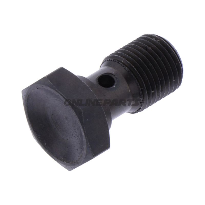 Hohlschraube einfach 1/8 Edelstahl schwarz