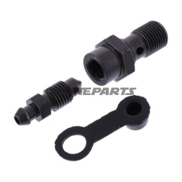 Hul skrue simpel M10 x 1.00 med afløbsnippel