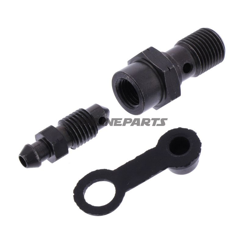 Hul skrue simpel M10 x 1.00 med afløbsnippel