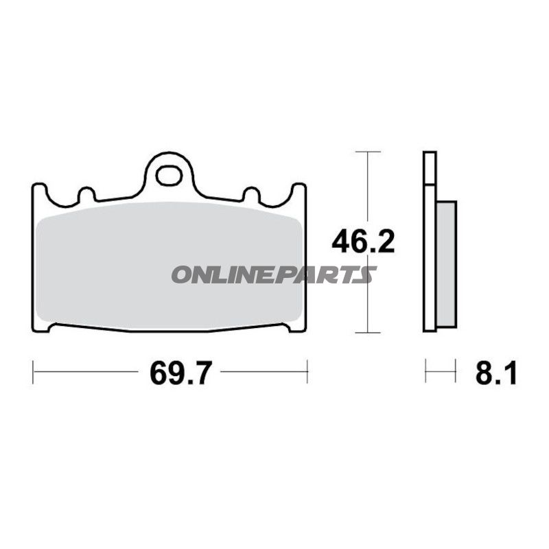 Bremseklods Sinter TRQ TRW Alternativ: 7320930