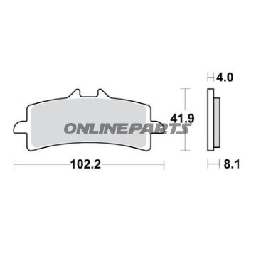 Bremseklods Sinter TRQ TRW Alternativ: 7320012