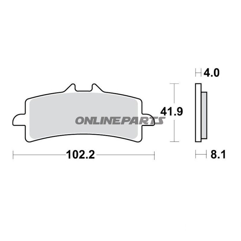 Bremseklods Sinter TRQ TRW Alternativ: 7320012