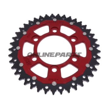 Kettenrad Dual 41Z Teilung 525 rot ZF Innendurchmesser 080 Lochkreis 104