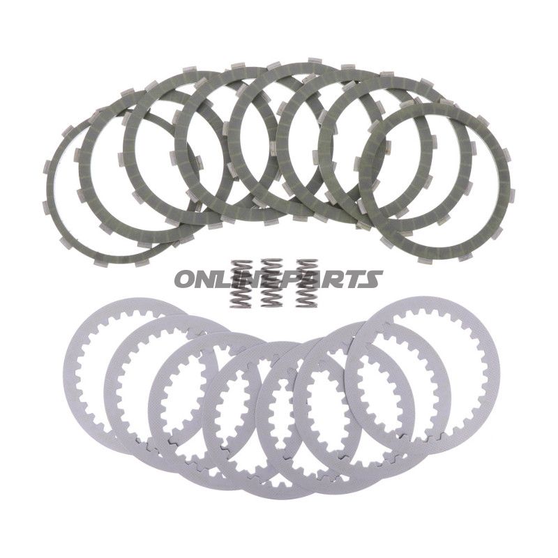 Kupplung Aramid EBC lameller + fjedre + skiver