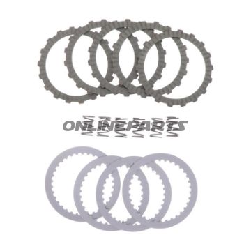 Kupplung Aramid EBC lameller + fjedre + skiver