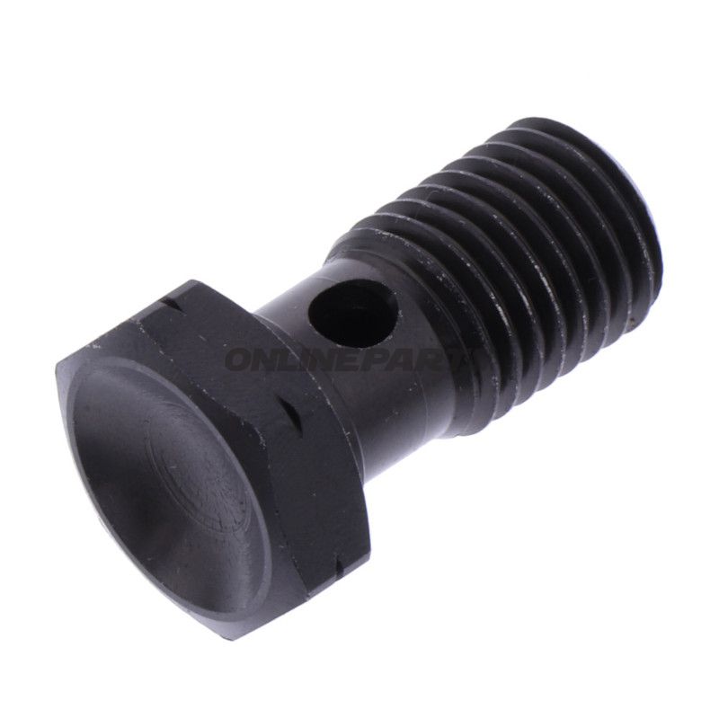 Hul skrue simpel M12X1.50 rustfrit stål sort