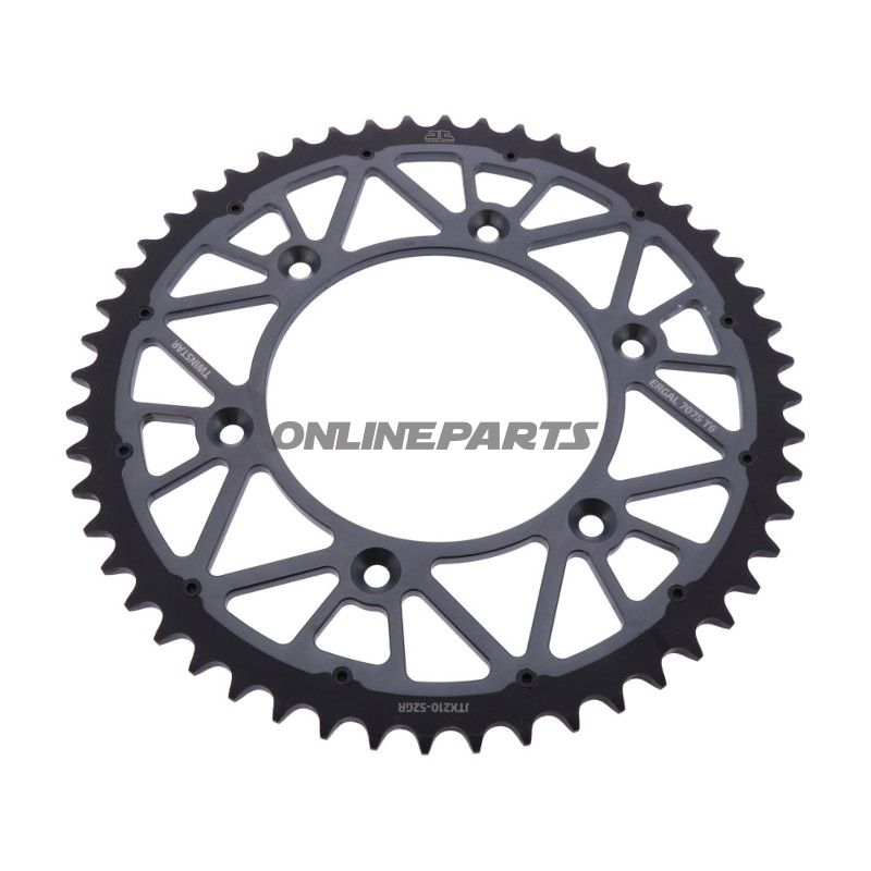 Kettenrad Twinstar 52Z Teilung 520 grau JT Innendurchmesser 125 Lochkreis 153