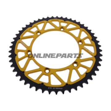 Tandhjul Twinstar 51Z tænder 520 guld JT indvendig diameter 134 hulmønster 150