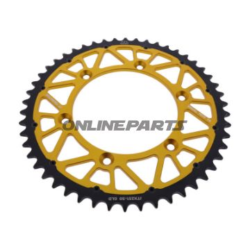 Kettenrad Twinstar 50Z Teilung 520 gold JT Innendurchmesser 130 Lochkreis 150