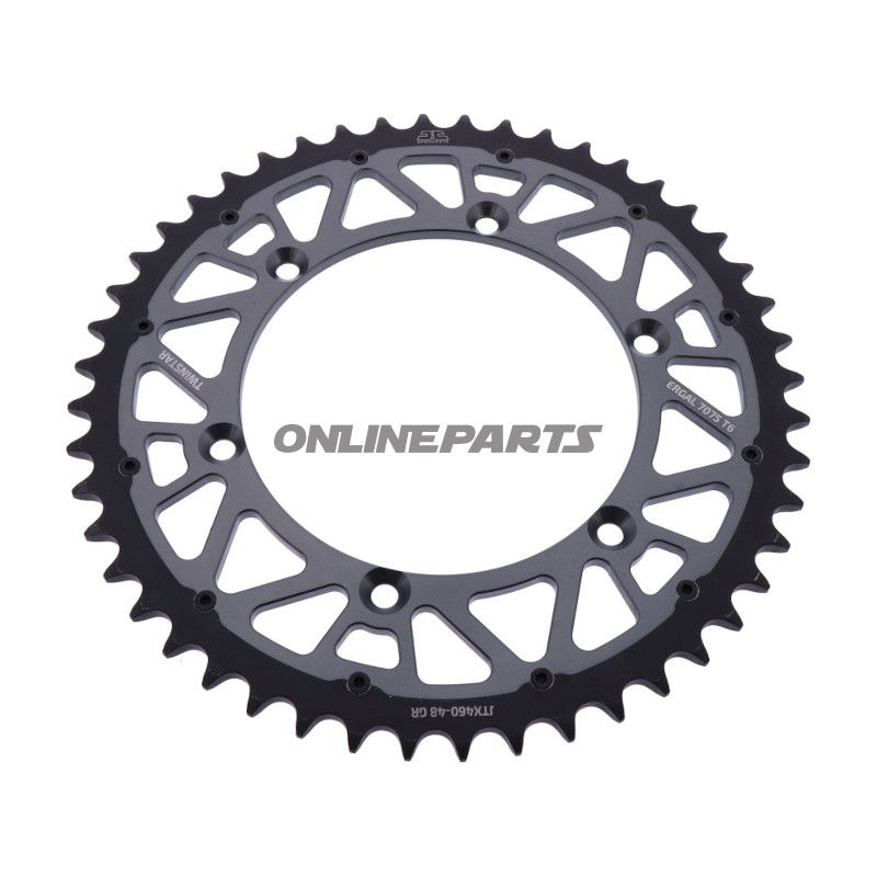 Kettenrad Twinstar 48Z Teilung 520 grau JT Innendurchmesser 134 Lochkreis 150