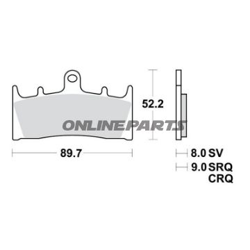 Bremsklotz Sinter TRQ TRW Alternative: 7321136