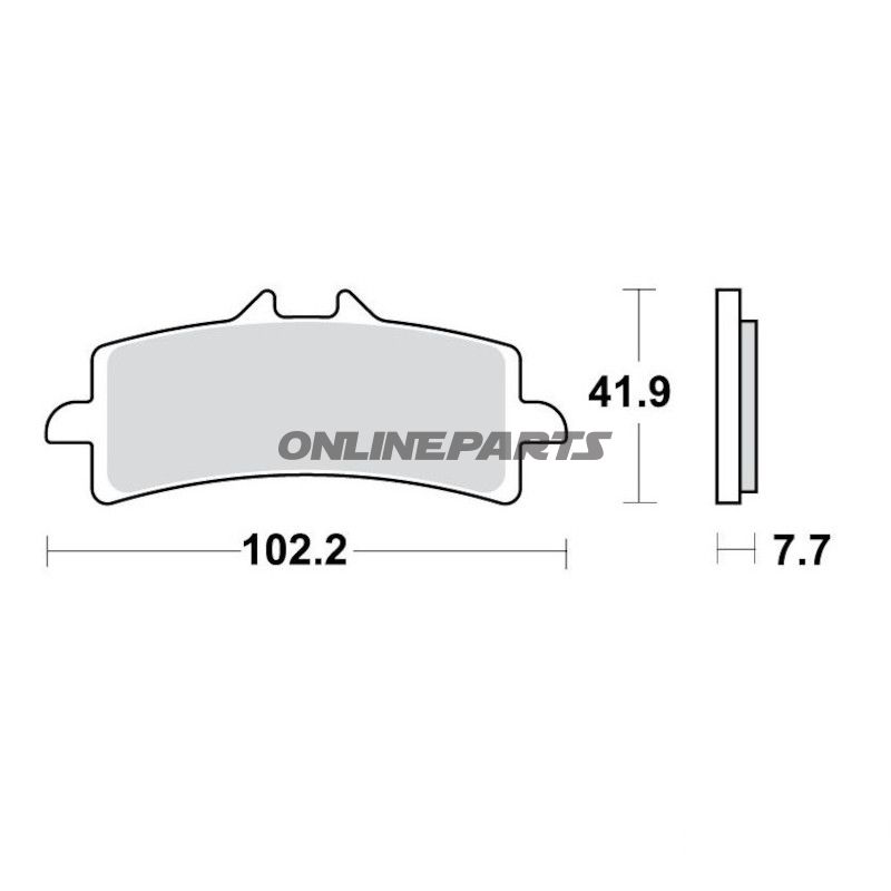 Bremseklods Sinter TRQ TRW Alternativ: 7320012
