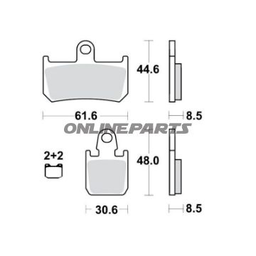 Bremseklods Sinter TRQ TRW Alternative: 7320011