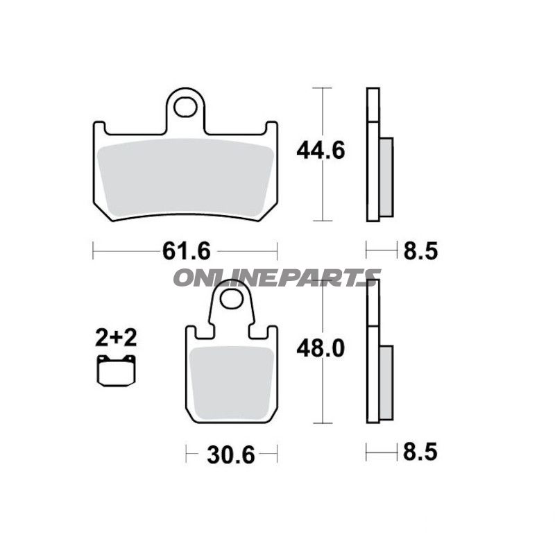 Bremseklods Sinter TRQ TRW Alternative: 7320011