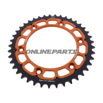 Kettenrad Twinstar 41Z Teilung 520 orange JT Innendurchmesser 125 Lochkreis 150