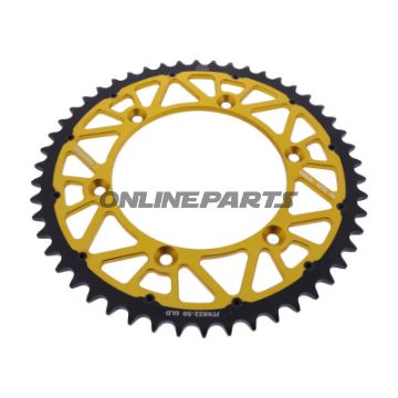 Kettenrad Twinstar 50Z Teilung 520 gold JT Innendurchmesser 136 Lochkreis 156
