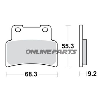 Bremseklods Sinter TRQ TRW Alternativ: 7322415