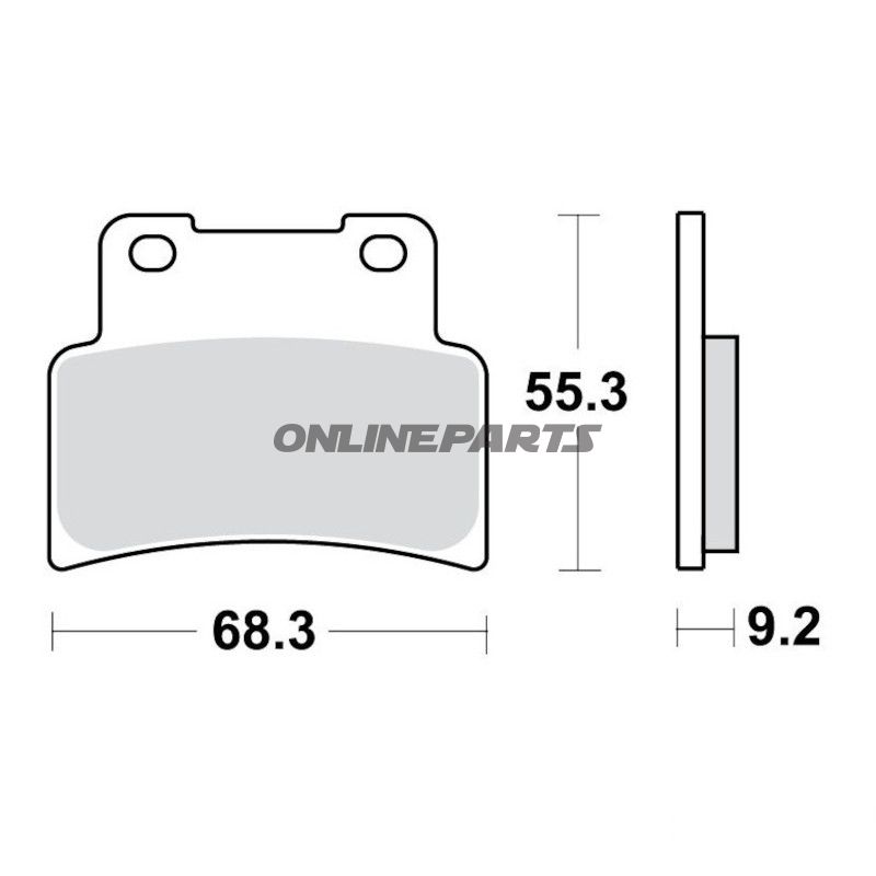 Bremseklods Sinter TRQ TRW Alternativ: 7322415