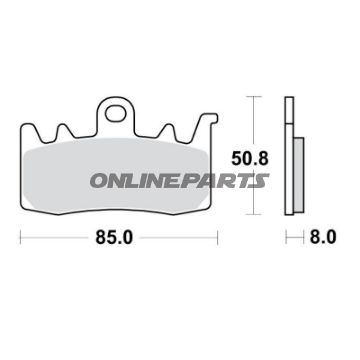 Bremsklotz Sinter TRQ TRW Alternative: 7370162