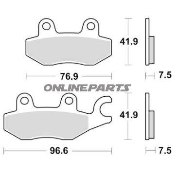 Bremseklods Sinter TRQ TRW Alternativ: 7370200