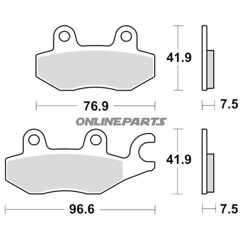 Bremseklods Sinter TRQ TRW Alternativ: 7370200