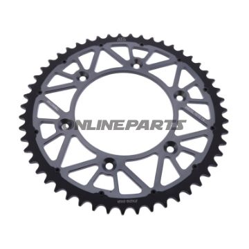 Kettenrad Twinstar 51Z Teilung 520 grau JT Innendurchmesser 125 Lochkreis 153