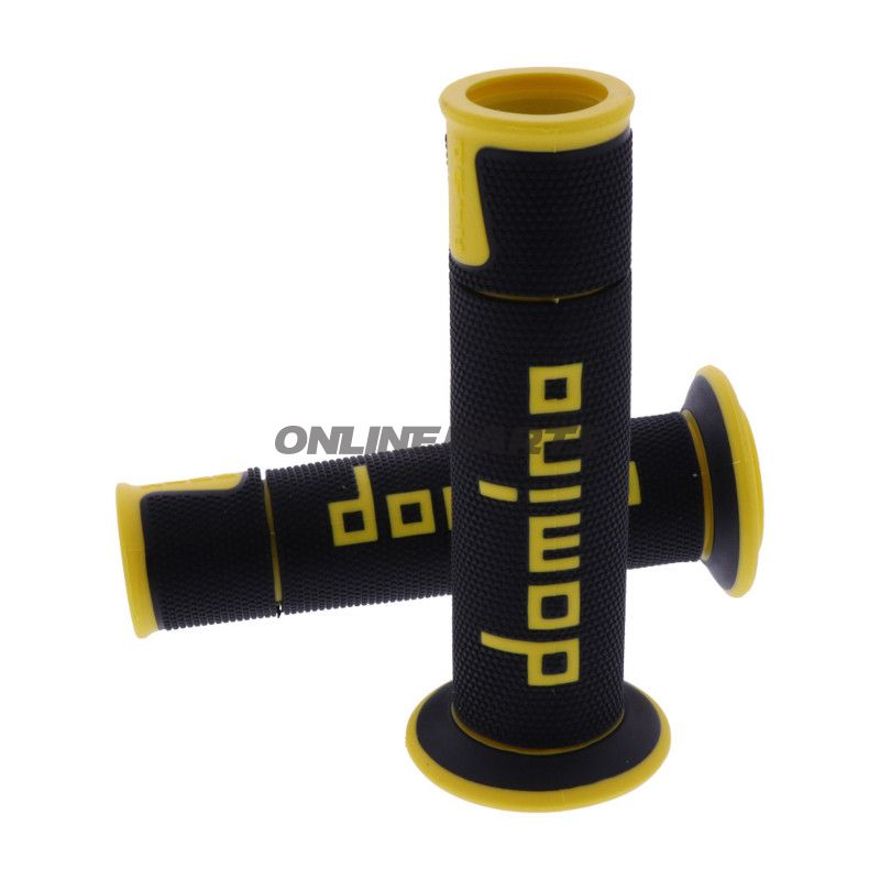 Griffgummi A450 sort/gul Domino Diameter 22 mm Længde 125 mm åben
