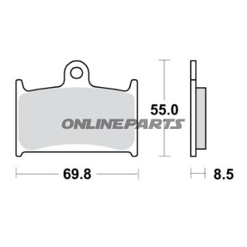 Bremsklotz Sinter TRQ TRW Alternative: 7321526