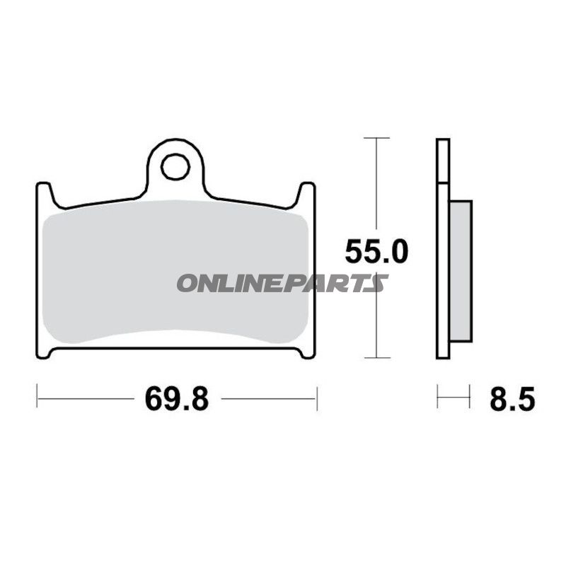 Bremsklotz Sinter TRQ TRW Alternative: 7321526