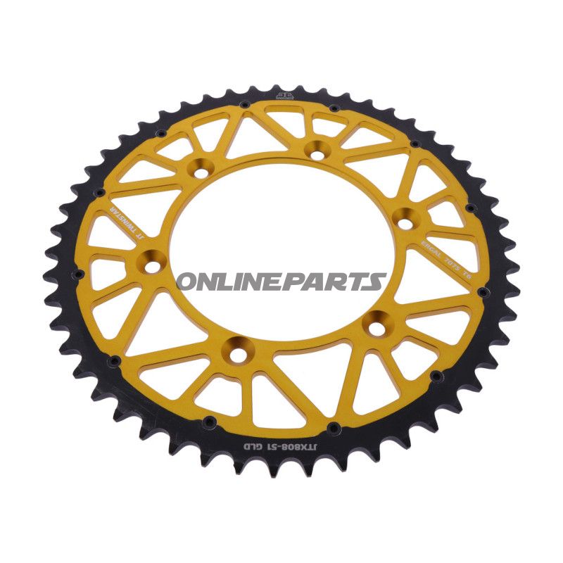 Kettenrad Twinstar 51Z Teilung 520 gold JT Innendurchmesser 126 Lochkreis 146