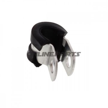 Halter Bremsschlauch JMP Bolt 6 mm Alu silber