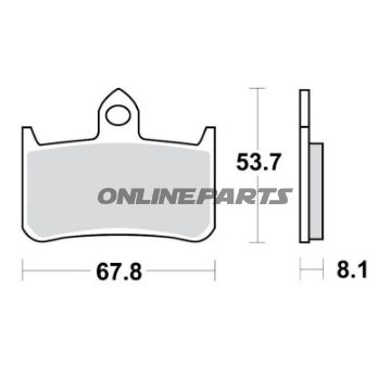 Bremsklotz Sinter TRQ TRW Alternative: 7321979