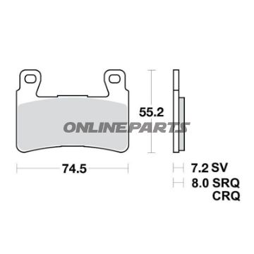 Bremsklotz Sinter TRQ TRW Alternative: 7321466