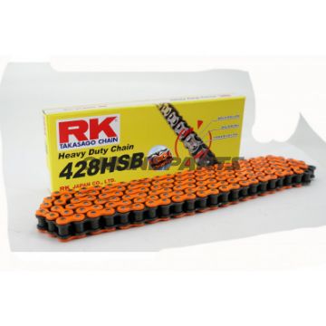 RK Standardkæde orange 428 HSB Meter Pris pr. Kædeled