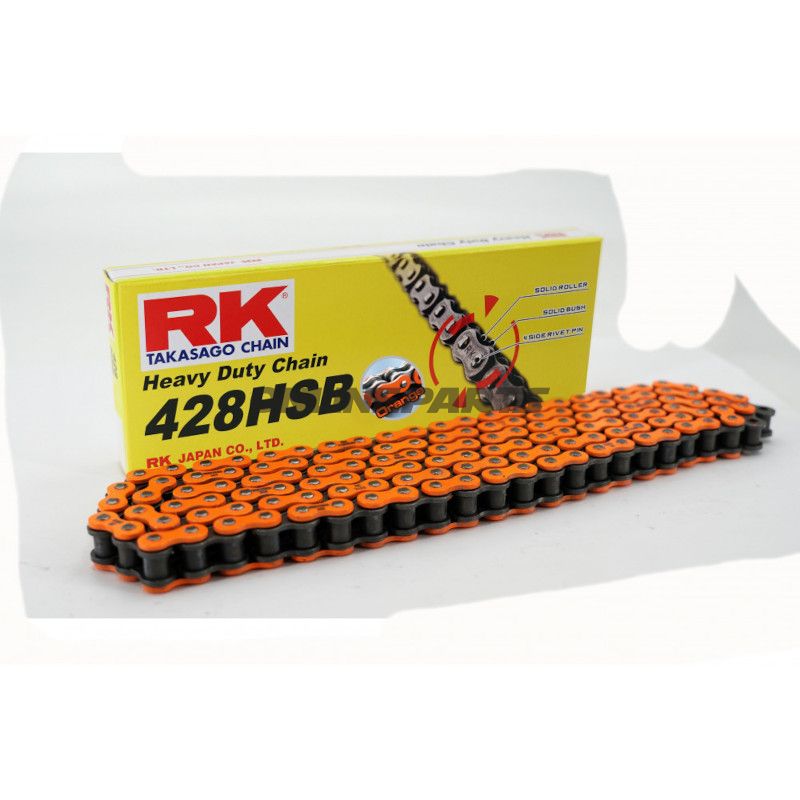 RK Standardkæde orange 428 HSB Meter Pris pr. Kædeled