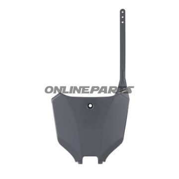 Startnummerplade grå