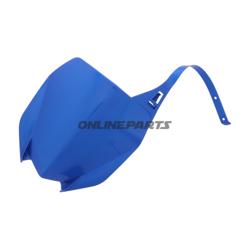 Startnummerplade blå