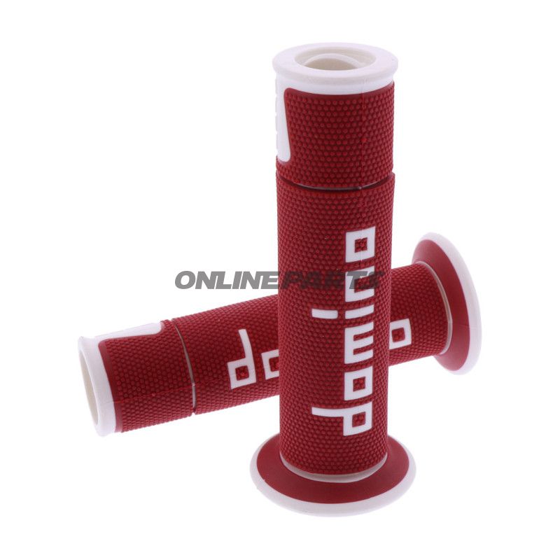 Griffgummi A450 rød/hvid Domino Diameter 22 mm Længde 125 mm åben