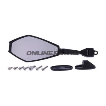 Spejl venstre sort Universal Daytona