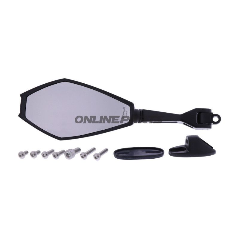 Spejl venstre sort Universal Daytona